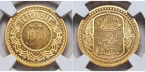 100 Franc 突尼西亞 金 