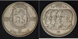 100 Franc 比利时 銀 
