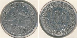 100 Franc 乍得 镍 