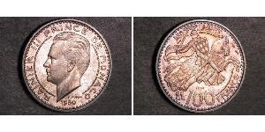 100 Franc 摩纳哥 (1297 - ) 銅/镍 兰尼埃三世