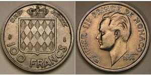 100 Franc 摩纳哥 (1297 - ) 銅/镍 