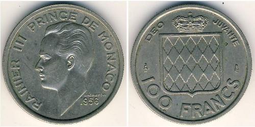 100 Franc 摩纳哥 (1297 - ) 銅/镍 