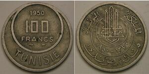 100 Franc 突尼西亞 銅/镍 