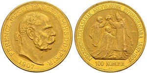 100 Korona Österreich-Ungarn (1867-1918) Gold Franz Joseph I (1830 - 1916)