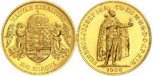 100 Korona Österreich-Ungarn (1867-1918) Gold Franz Joseph I (1830 - 1916)