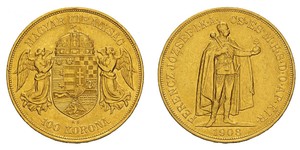 100 Korona Österreich-Ungarn (1867-1918) Gold Franz Joseph I (1830 - 1916)