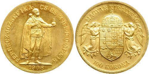 100 Korona Österreich-Ungarn (1867-1918) Gold Franz Joseph I (1830 - 1916)