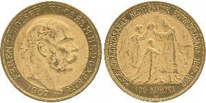 100 Korona Autriche-Hongrie (1867-1918) Or Franz Joseph I (1830 - 1916)