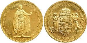 100 Korona Autriche-Hongrie (1867-1918) Or Franz Joseph I (1830 - 1916)
