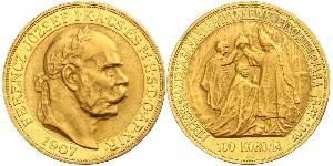 100 Korona Impero austro-ungarico (1867-1918) Oro Franz Joseph I (1830 - 1916)