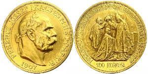 100 Korona Impero austro-ungarico (1867-1918) Oro Franz Joseph I (1830 - 1916)