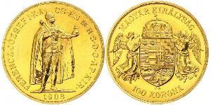 100 Korona Impero austro-ungarico (1867-1918) Oro Franz Joseph I (1830 - 1916)