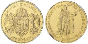 100 Korona Австро-Венгрия (1867-1918) Золото Франц Иосиф I (1830 - 1916)