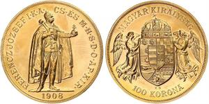 100 Korona 奥匈帝国 (1867 - 1918) 金 弗朗茨·约瑟夫一世 (1830 - 1916)
