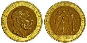 100 Korona 奥匈帝国 (1867 - 1918) 金 弗朗茨·约瑟夫一世 (1830 - 1916)