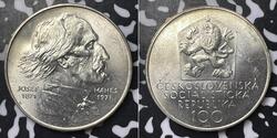 100 Krone Tchécoslovaquie  (1918-1992) Argent 