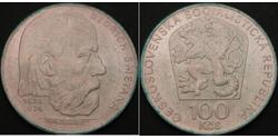 100 Krone Checoslovaquia  (1918-1992) Plata 