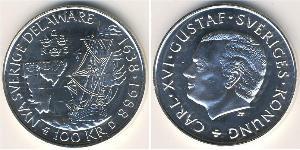 100 Krone Sweden Silver 