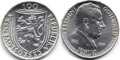 100 Krone Tschechoslowakei  (1918-1992)  