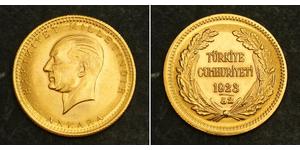 100 Kurush Turquía (1923 - ) Oro Kemal Ataturk