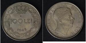 100 Leu Kingdom of Romania (1881-1947) Steel/Nickel Michael of Romania (1927-)