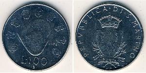 100 Lira San Marino (301 - ) Acciaio inossidabile 