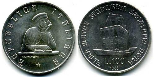 100 Lira Italia Argento 