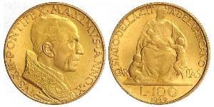 100 Lira Vatikan (1926-) Gold Pius XII  (1876 - 1958)