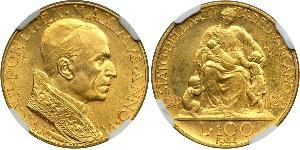 100 Lira Vatikan (1926-) Gold Pius XII  (1876 - 1958)