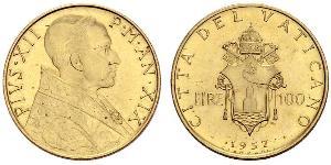 100 Lira Vatikan (1926-) Gold Pius XII  (1876 - 1958)