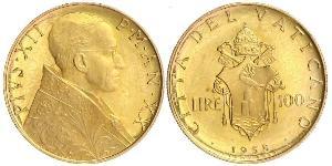 100 Lira Vatikan (1926-) Gold Pius XII  (1876 - 1958)