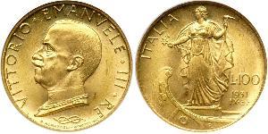 100 Lira Italien Gold/Platin Vittorio Emanuele III (1869 - 1947)
