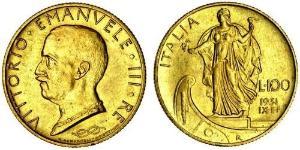 100 Lira Italien Gold/Platin Vittorio Emanuele III (1869 - 1947)