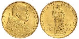 100 Lira Vatican (1926-) Or Pope Pius XI (1857 - 1939)