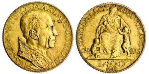 100 Lira Vatican (1926-) Or Pie XII (1876 - 1958)