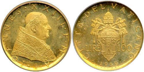 100 Lira Vatican (1926-) Or Jean XXIII