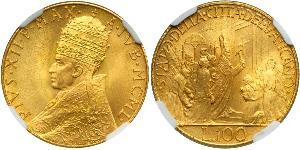 100 Lira États pontificaux (752-1870) Or 