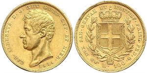 100 Lira Italian city-states Oro 