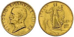 100 Lira Italia Platino/Oro Vittorio Emanuele III (1869 - 1947)