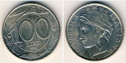 100 Lira Italia Rame/Nichel 