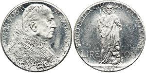 100 Lira Papal States (752-1870) Silver 