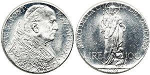 100 Lira Papal States (752-1870) Silver 