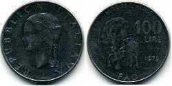 100 Lira Italien Stahl 