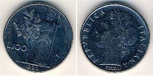 100 Lira Italien Stahl 