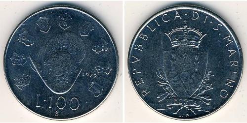 100 Lira 圣马力诺 (301 - ) Stainless steel 