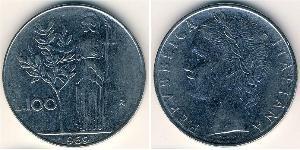 100 Lira Italy Steel 