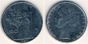 100 Lira Italy Steel 