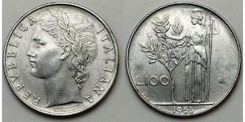 100 Lira Italy Steel 