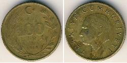 100 Lira Turchia (1923 - )  