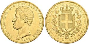 100 Lira Italian city-states 金 